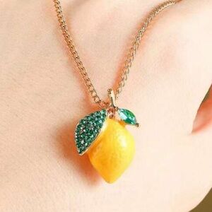 Cubic Zirconia Lemon Necklace